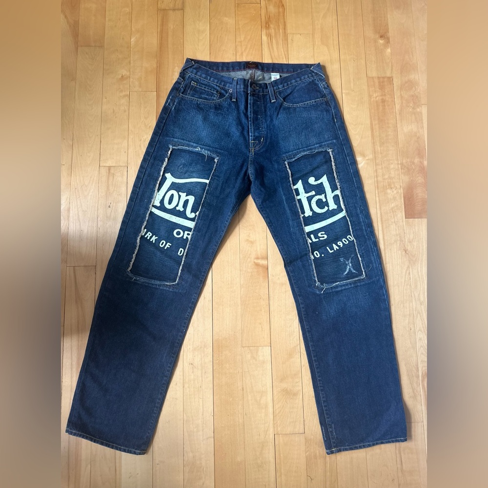 VTG Y2K Von Dutch Patchwork Jeans